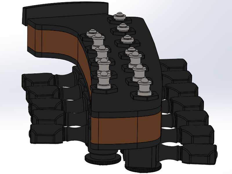 Parker Fly Headstock Full Assembly Render Length View